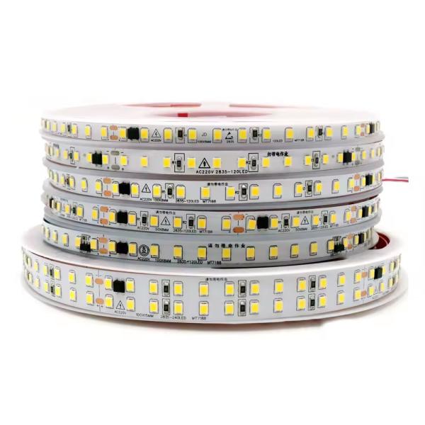 Free driver Ip44 220V 110V 2835 240led 10cm cut back stick 127V waterproof 10cm cut flexible led strip for outdoor