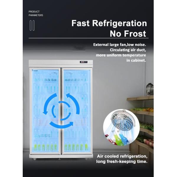 Luxury Black N Door Cold Drink Display Commercial Beverage Cooler