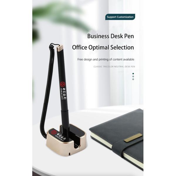 Espluma de escritorio de resorte de estiramiento Neutral 0.5mm Banco Hotel Recepción firma de la pluma