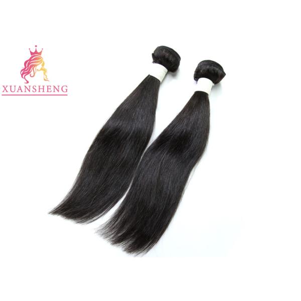 Silk Straight Raw Peruvian Human Hair Bundles Virgin Extension For Black Woman
