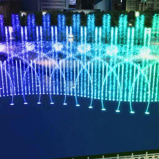 電磁弁サイズ連続した音楽ダンスの噴水