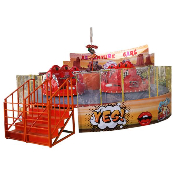7kw Power Amazing Amusement Park Rides Crazy Car Ride With 1.5m/S Speed