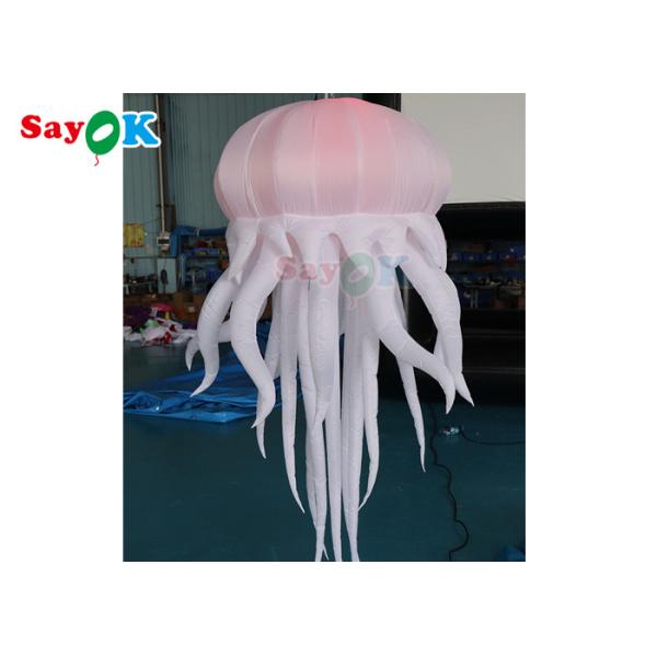 Costume Inflatable Jellyfish Balloon Puppet With LED Light Hanging Inflatable LED Octopus Balloons
