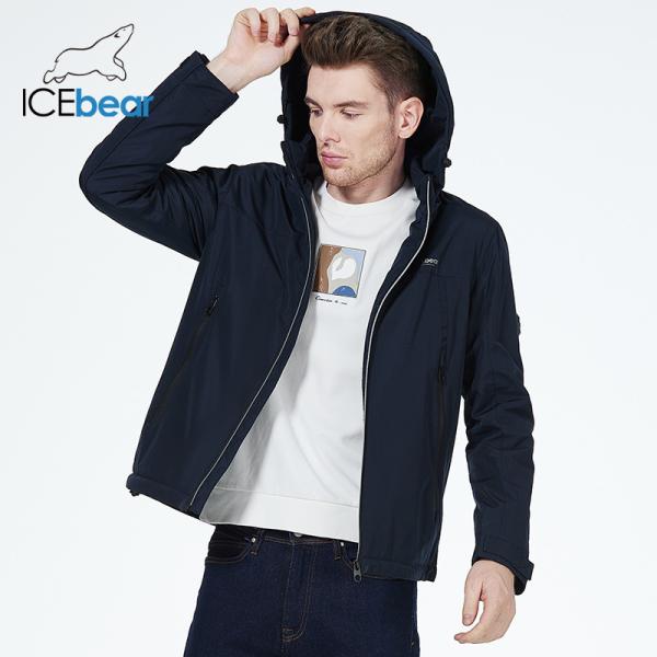 100% Polyester Mens Cotton Jacket Man Sping Autumn Coat Zipper Sleeve Length 64 - 68cm