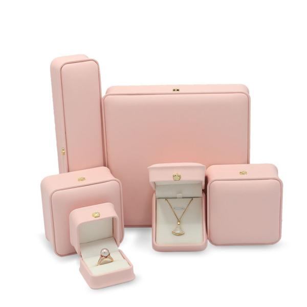 Genuine Square Ring Bracelet Watch Gift Packing Jewelry Jewellery Set Packaging Display Box with EVA Foam Insert