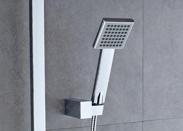 Brass Chrome Wall Mounted Rain Shower System ROVATE With Rainfall Shower Head