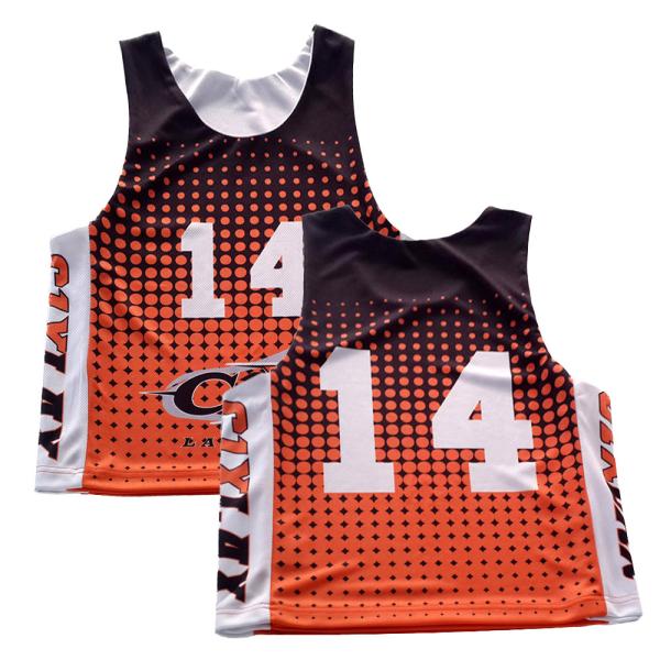 Practical Unisex Lacrosse Practice Jersey , Multipurpose Reversible Pinnies Custom