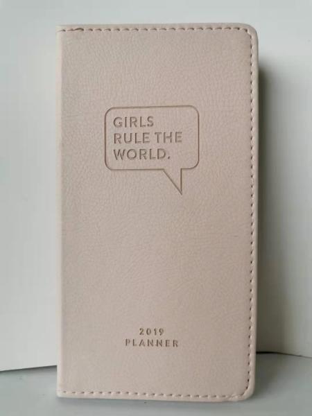 Green PU Cover Custom Printed Notebooks , Flat Custom Blank Journals