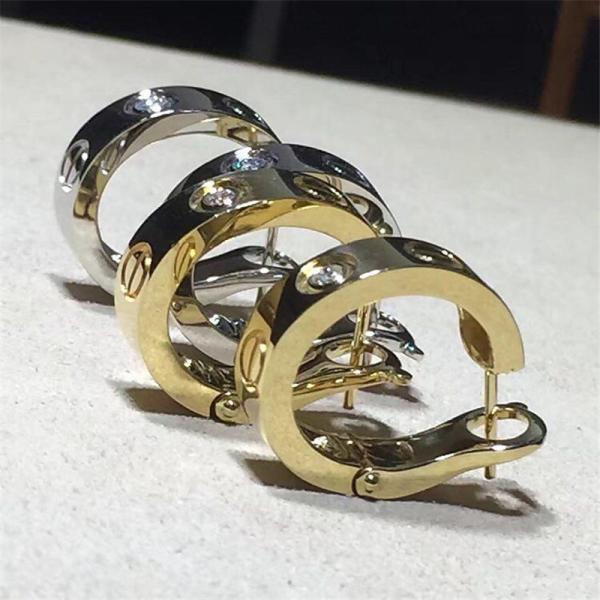 C love series diamond earring 18k gold  white gold yellow gold rose gold bracelet  Jewelry factory in Shenzhen, China