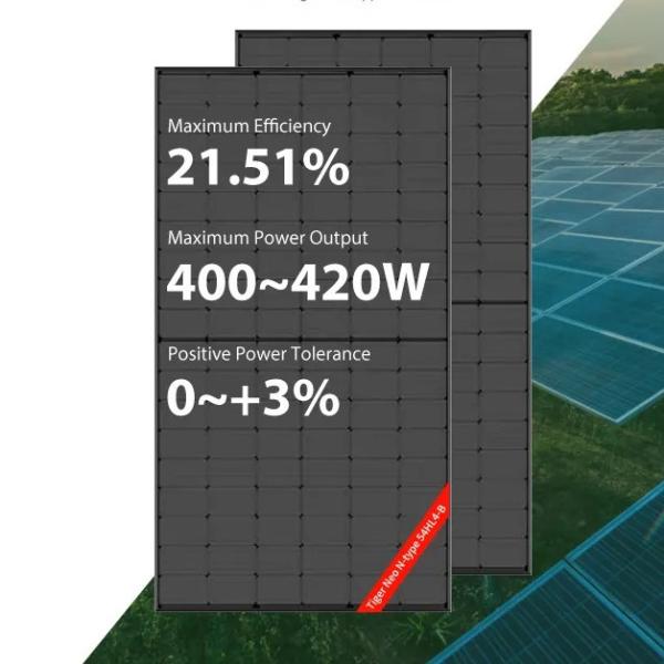 410W Jinko Solar Full Black 415W 420W Shingled 400w Monocrystalline Solar Panel