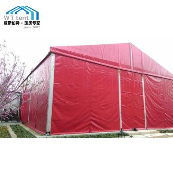 Red Roof Outdoor Wedding Tent A Shape Tent Aluminum Structure For 150 People