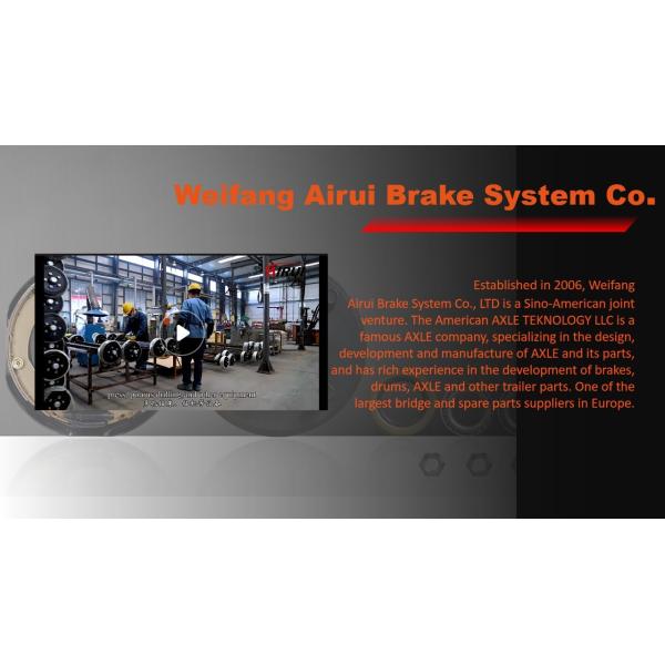 ISO/TS16949 тормозного барабана трейлера 8000 фунтов