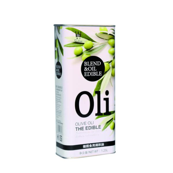 DADI Food Grade Super Oil Container 1.25L Liquid Food Oil Can Customized Printing with Imported Plastic Spout