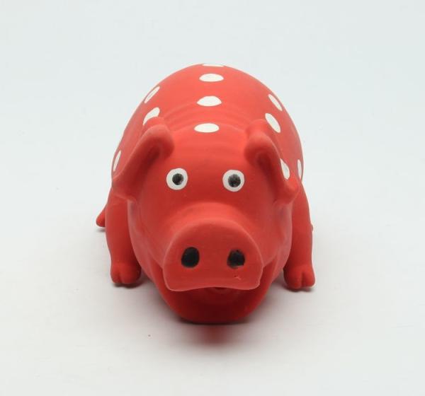 Customized color soft latex toys for dogs latex pig toy supplier