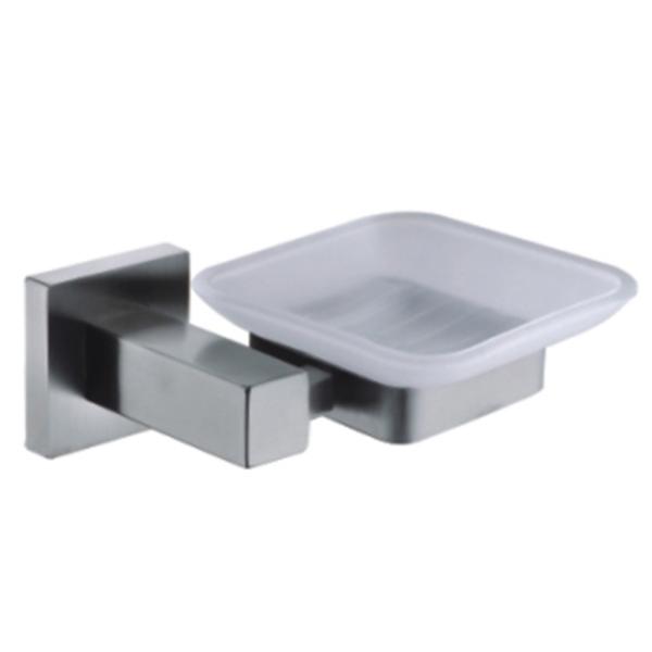 China Suppliers Stainless steel Material Bathroom Accessoires Set Satin Finish Glass Shelf