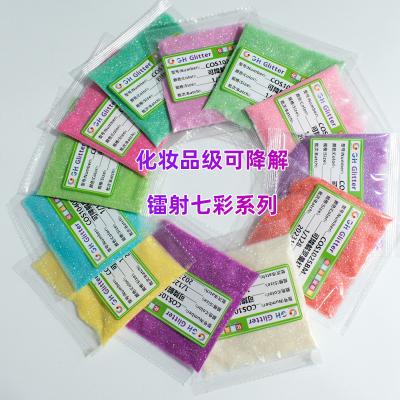 High Flash Holographic Cosmetic Biodegradable Glitter Powder Bulk ODM