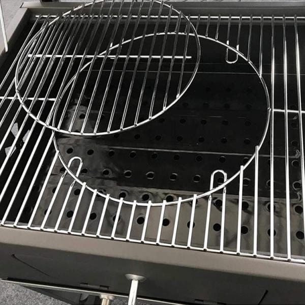 Charcoal Grill Outdoor With Side Tables Grate In Grate System Charcoal Grills Outdoor Cooking Grills Outdoor Cooking