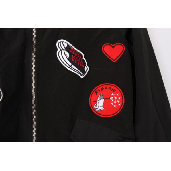 Matel Zipper Rib Cuff Longline Parka Coat Womens 69% Rayon 27% Nylon