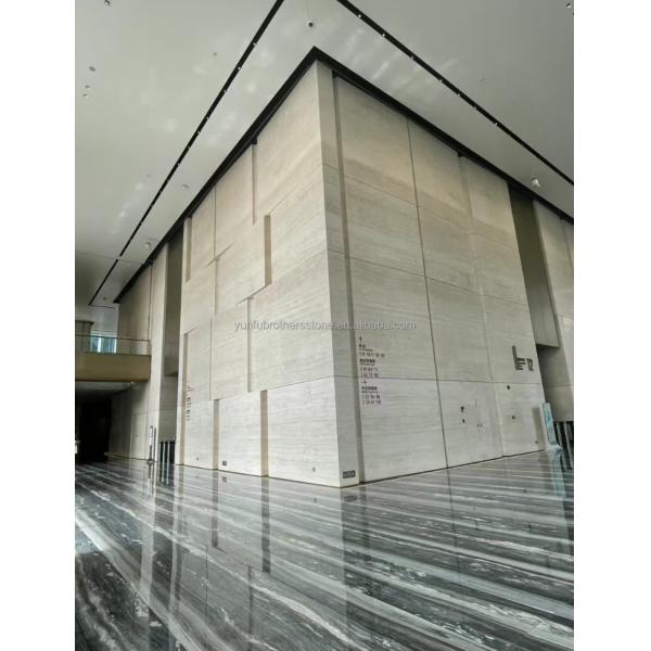 Modern Design Stone Form Natural Stone Beige Travertine for Hotels Decoration Project