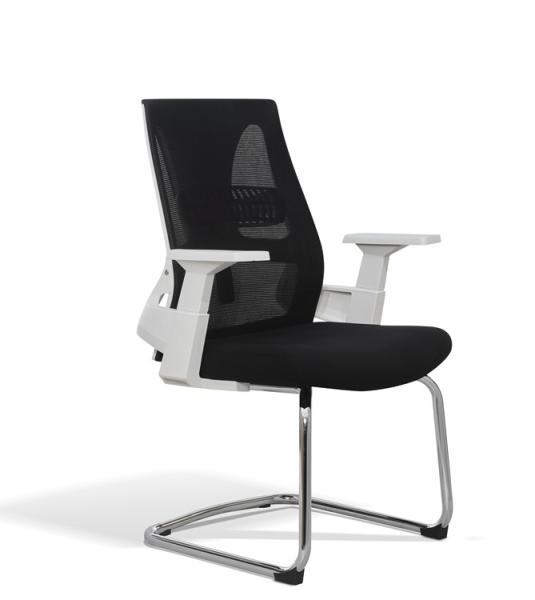 Visitor Modern Mesh Office Swivel Chair With Wheels 2ft Five Star Armrest 0.178CBM