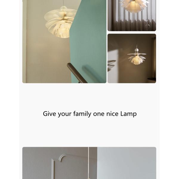 Denmark Designer Glass Pine Cones Pendant Light Modern Acrylic Hanging Lamps(WH-GP-179)