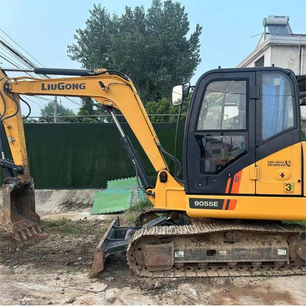 Liugong 9055E 5 Ton Used Excavators Backhoe Shovel Backdigger Petrol Powered