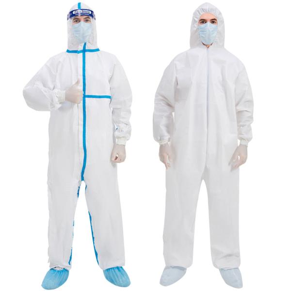 Легковес Microporous 15-70gsm устранимого защитного Coverall S-XXL водоустойчивый