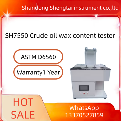 SH7550 Crude Oil Wax Content Tester for Crude Wax & Asphaltene Test Following SY/T 7550