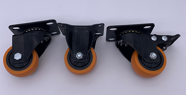 50mm Fixed Plate Polyurethane Caster Wheels For Industry Equipment