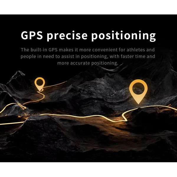 Outdoors Y101 Smart Watch 1.43inch Amoled 730mAh GPS 3ATM Flashlight Air Pressure Altitude Sports Watches Men Smartwatch