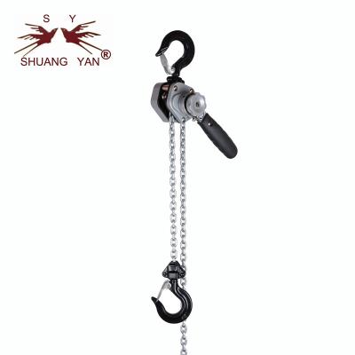 0.25 Ton Double Ratchet Pawl Aluminum Lever Chain Hoist With Tool Bag