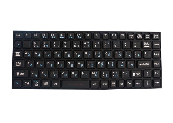 IP67 PS2 Industrial Silicone Rubber Keyboard Dynamic Rugged Panel Mount