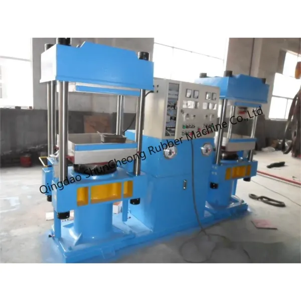 Automatic Grade Silicone Rubber Machine with 50 T Pressure and 125 mm Plate Distance Double Vulcanizing Press