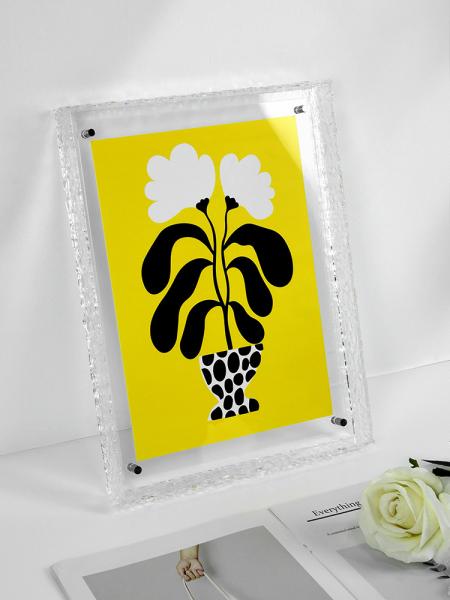OEM Transparent Small Picture Frames Double Sided 30.5x30.5cm Plastic Photo Frame