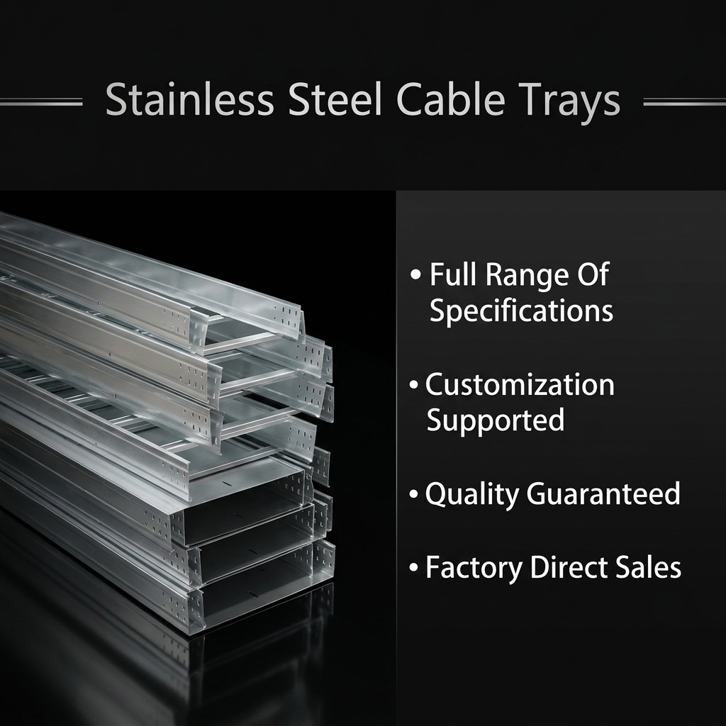 Solid Through Stainless Steel Cable Tray Manufacturers Max 1000mm Width