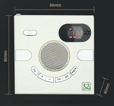 Hot sales quran Wall Speaker Switch Design AUX Multi-functional Stereo With FM TF Card USB Time Display MP3