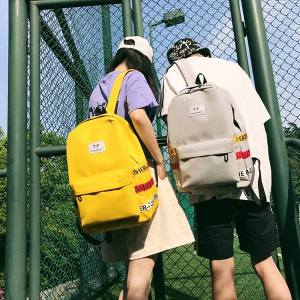 Schoolbag female Korean version of high school students backpacks large capacity backpacks male street photo trend