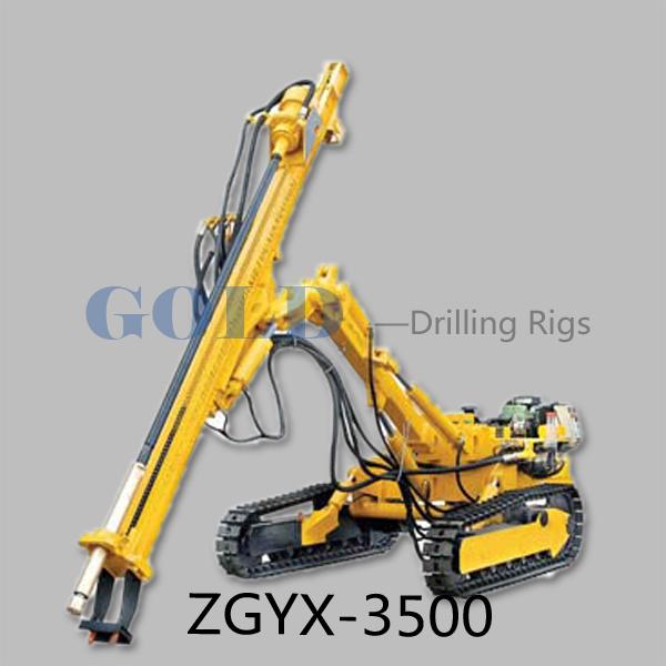 The ZGYX-420A/B/D crawler mounted DTH shallow hole subsurface drilling rig