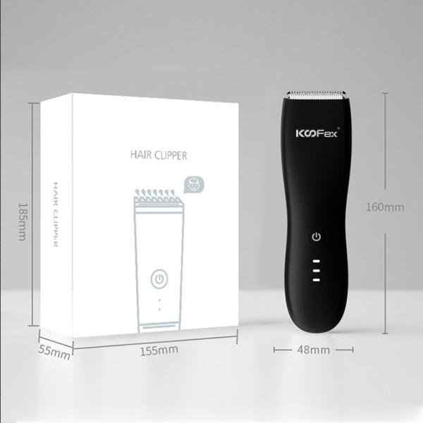 5W USB Rechargeable Waterproof Hair Trimmer For Body Groin Haircut