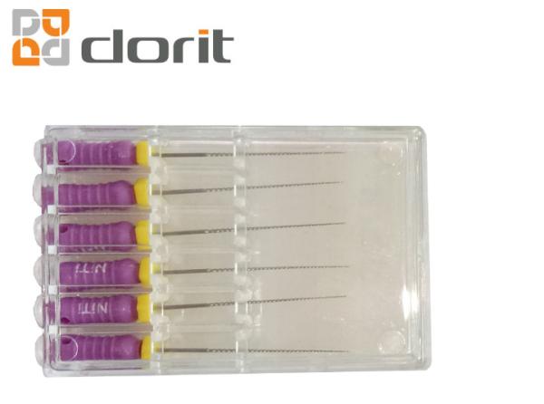 10 arquivos 25mm dentais de Niti K do titânio do níquel de Endo Files Endodontic Hand Files
