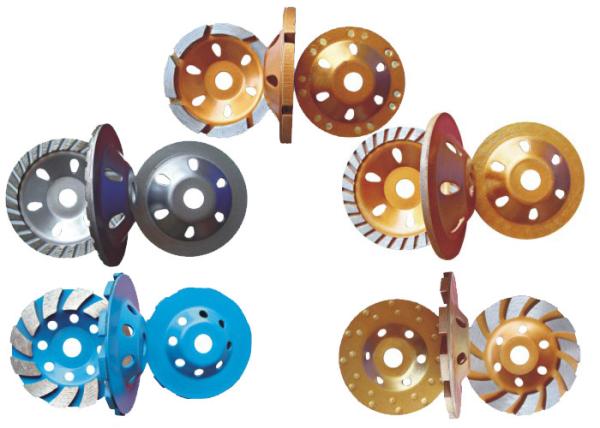 4 protections de polonais concrètes de résine de diamant de sol de mosaïque, protections de meulage concrètes