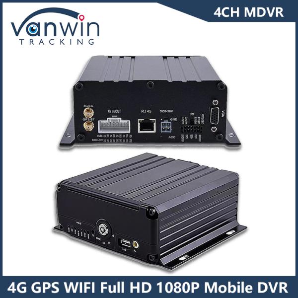 4CH 1080P AI fonction mobile DVR ADAS DMS Kit DVR 4G GPS SD HDD Systèmes MDVR Véhicule
