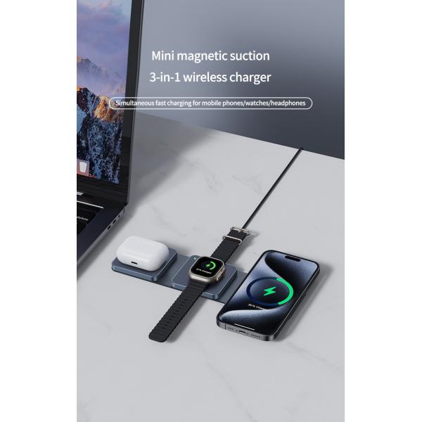 Магнитное складное беспроводное зарядное устройство для Apple