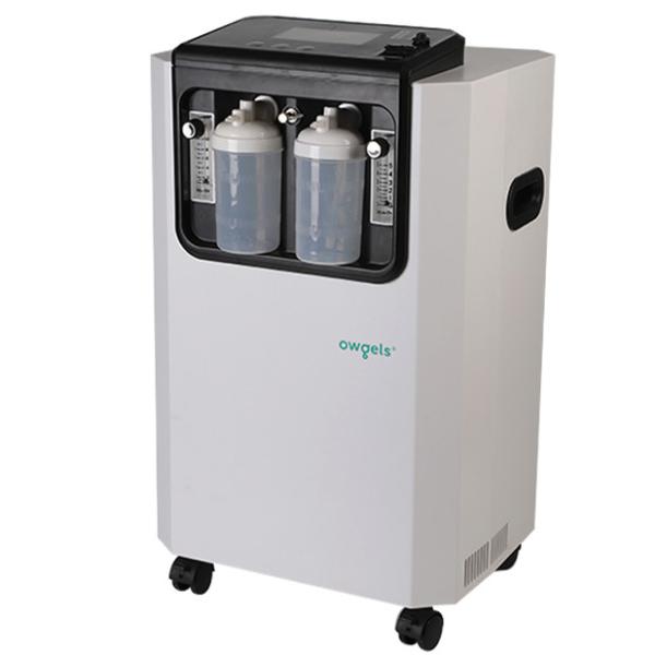 White Oxygen Concentrator 10 Liter Plastic OEM Electric Dual Flow
