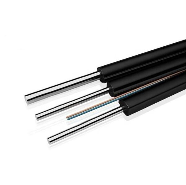 FTTH Drop Cable 2 Core G657A2 Fiber 3 Steel Wire LSZH Jacket Fiber Optic Cable