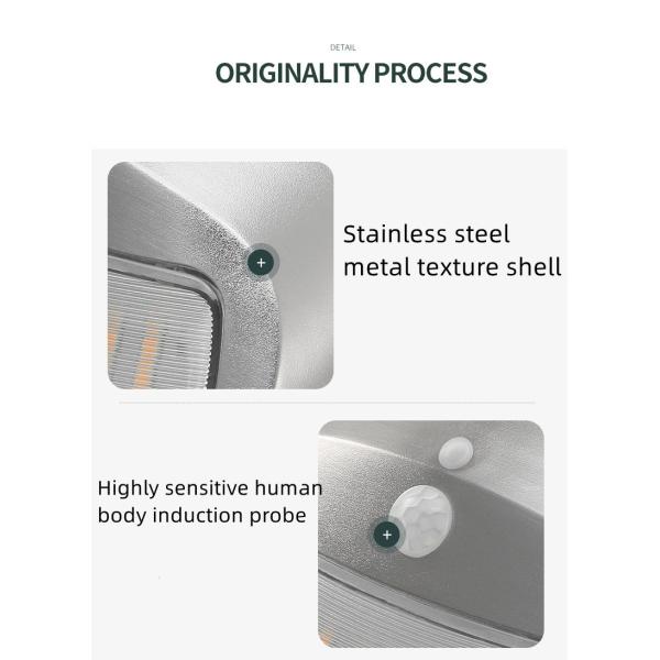 Modern Solar Motion Sensor Light Led Solar Wall Light with Color Rendering Index Ra 85