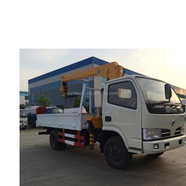DFAC 3 Ton Knuckle Crane Truck 4X2 Drive Wheel Vehicle Mounted Crane Euro 3