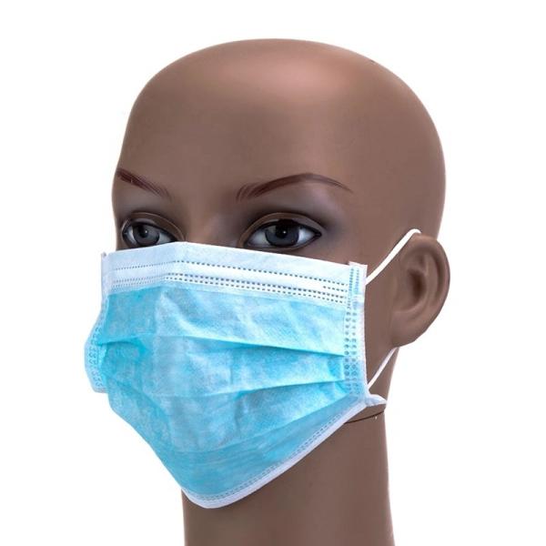 Covid - 19 Protective Protective Face Mask Disposable With High Elastic Flat Ear Straps