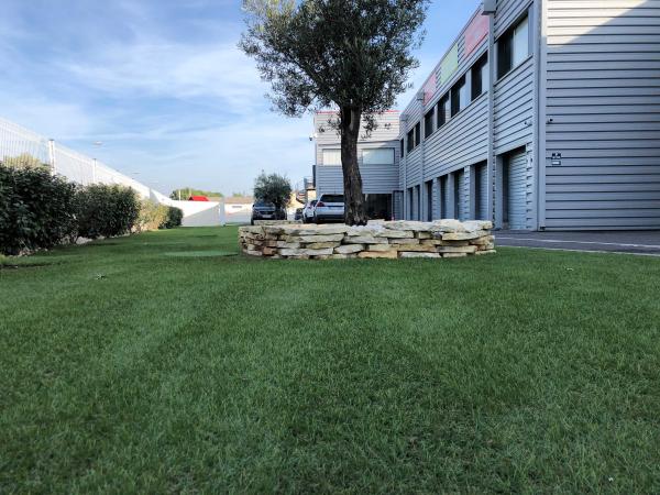 C Type Monofilament Garden Artificial Grass Water Retention And Cooling