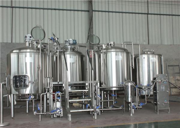 SUS 304 Micro Brewery Equipment 7 BBL For Small Scale Breweries CE Standard